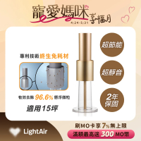 【LightAir】IonFlow 50 PM2.5 Evolution免濾網精品空氣清淨機-蘋果金(極靜音/超省電/免耗材)