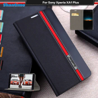Leather Phone Case For Sony Xperia XA1 Plus Flip Book Case For Sony Xperia XA1 Plus Business Case Soft Tpu Silicone Back Cover