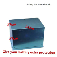 Racing auto Complete Aluminum Battery Box Relocation Kit Universal Billet Race Off Road Kit fit for all cars BBRK-01