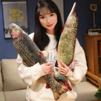 Fish Stuffed Doll Perch Simulation Fish Plush Pillow Stuffed Grouper Cartoon Fish Plush Toy Lovely S