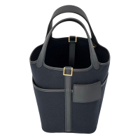 HERMES 愛馬仕 Cargo 水桶包（18cm/黑色/金釦/U刻）