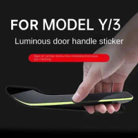 Door Handle Cover Protector Sticker Car Sticker Auto Styling Accessorie Luminous Handle Kit for Tesla MODEL Y 2022