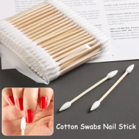 1 Pack Micro Cotton Swabs Nails Stick Nail Gel Cleaning Stick Eye Shadow Lipstick Wiping Stick Multi-Purpose Makeup Tools CXN-02
