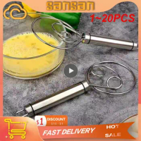 1~20PCS Danish Dough Whisk, Flour Whisk, Stainless Steel Dough Whisk Mixer , Bread Making Tools Suitable for Baking