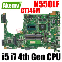 N550LF GT745M GPU I5-4th Gen I7-4th Gen CPU Notebook Mainboard for ASUS N550L Q550L Q550LF Laptop Motherboard