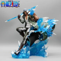 One Piece Anime Figure 30cm Aokiji Kuzan Action Figurine Gk Pvc 2 Heads 2 Hands Statue Model Collection Room Decoration Toy Gift