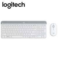 【Logitech 羅技】MK470 超薄無線鍵鼠組/珍珠白【三井3C】