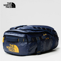 美國[The North Face] BASE CAMP VOYAGER DUFFEL 32L / 可收納抗水32L後背兩用包 (深藍+黃) / 防潑水旅遊包 / 戶外休閒旅行袋 / 後背包 / 雙肩包《長毛象休閒旅遊名店》
