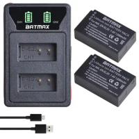 Batmax EN-EL20 EN-EL20A EL20 Battery+ LED USB Dual Charger with Type C Port for Nikon Coolpix P1000 Nikon1 J1, J2, J3 Nikon1 AW1