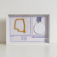 medal display frame kit mandiri jogja marathon 5k 2024 (self install tanpa medali)