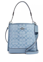 Coach Coach Mollie Bucket Bag 22 In Signature Chambray - Blue