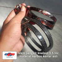 PROMO - KLEM BREKET KNALPOT ADV PCX VARIO NMAX NINJA RX KING F1ZR KEVLAR ASLI