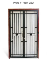 Pintu Tralis Besi Double 200x120 cm Minimalis Pengaman Anti Maling Sekolah & Rumah Kokoh