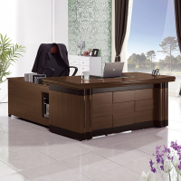 Boden-查德5.9尺L型主管辦公桌組合(辦公桌+側邊收納長櫃+活動置物櫃)-176x86x82cm