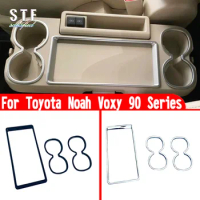 For Toyota Noah Voxy 90 Series 2022 2023 Car Accessories Interior Seat Cup Holder Cover Trim Molding Decoration Stickers