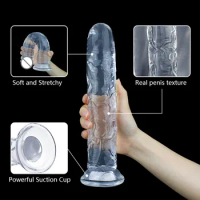 Jelly Dildo 6 sizes Penis Adjustable Strapon Dildo Realistic Sex Toys For Lesbian Women Couples Suction Cup Dildo Pants