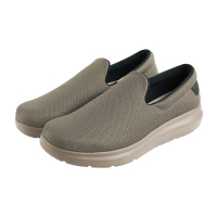 Ustini 防潑水排靜電 休閒懶人鞋(水土福氣小布鞋UEW1002BRT摩卡)