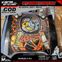 Stiker Tangki Scoopy 2017 2018 2019 Stiker Pelindung Variasi Tangki bensin  Scoopy Motor Motorcycle