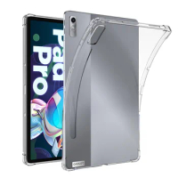 Clear Case for Lenovo Xiaoxin Pad Pro 2022 11.2" TB-132FU Soft Transparent TPU Skin Bumper Back Cover Shell