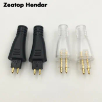 2Pairs Earphone Male Pin Adapter Gold plated Copper Plug Headphone Audio Jack for FOSTEX TH900 MKII MK2 Wire Cable Connector