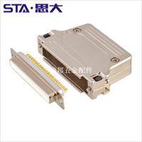 現貨FMK4G  D-SUB連接器 37芯 DB37金屬外殼  直出線側出線DB頭[領邦五金配件]