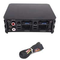 For Car Professional DSP Amplifier 4-Way Amplifier Audio Stereo 4X80W High Fidelity Power Black