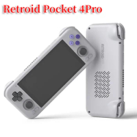 Retroid Pocket 4Pro Android Handheld Game Console 8G+128GB Retro Handheld Game Console 4.7Inch Touch Screen WiFi 6.0 BT 5.2