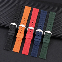 SEAKOSS Rubber Watchband For Seiko Casio Strap Bracelets Fashion Universal Mens Diver Silicone Sports Watch Band 18mm 20mm 22mm