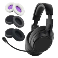 1Pair Soft Foam Ear Pad Ear Cushion for HyperX Cloud Mix Flight Alpha S Headset Headphones Leather Earmuff Ear Cover Earcups