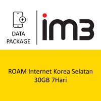 Paket Mobile Data Indosat - ROAM Internet Korea Selatan 30GB 7Hari