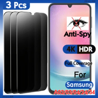 3Pcs/lot Privacy Tempered Glass Screen Protector For Samsung A24 A12 A13 A32 Anti-spy Glass Privacy Film For Samsung A34 A14 A04
