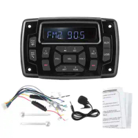 Waterproof Boat Marine Stereo Radio Audio Sound System FM AM Auto Receiver Car MP3 Player For RV ATV Truck Motorcycle