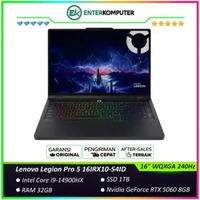 Lenovo Legion Pro 5 16IRX10-54ID - Laptop Core i9-14900HX RAM 32GB SSD 1TB RTX 5060 8GB 16" WQXGA 24