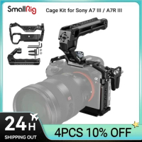 SmallRig A7 III / A7R III Cage Kit with Top Handle HDMI Cable for Sony Alpha 7 III / Alpha 7R III Portable Handheld Kit 4198