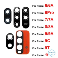 Rikey - ống kính thủy tinh cho camera sau, có keo, phụ tùng thay thế cho Xiaomi Redmi 6, 7, 8, 6A, 7
