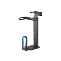 【FUNTE】電動升降桌專用｜ RGB 桌下型懸掛式電競主機架