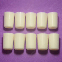 38# Tapered Silicon Bung Stopper,Lab Test Tube Hollow Plug Intake Hose,10PCS/Pack