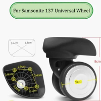 Suitable For Samsonite 137 Luggage Wheel Trolley Case Wheel Pulley Sliding Casters Universal Wheel Repair Wear-resistant Slient