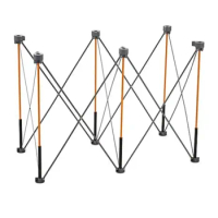 CK6S 30 in. x 24 in. x 48 in. Steel Centipede Work Support Sawhorse with Accessories