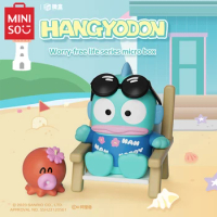 MINISO Blind Box Hangyodon Worry-free Life Series Micro Box Luminous Ornaments for Birthday Gifts Trendy Animation Peripherals