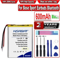 HSABAT 600mAh Battery for Bose Sport Earbuds headset charging box