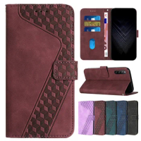 2024 Card Slots Wallet Case for SONY Xperia 1 IV 5 IV 10 IV Embossed 3D Geometric Flip Cover PU Leather Funda Capa