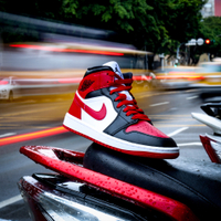 Nike Wmns Air Jordan 1代 Mid 女鞋 男鞋 黑 紅 Bred Toe 芝加哥 AJ1 BQ6472-079