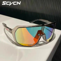 Scvcn Sunglasses Cycling Glasses Photochromic Sports for Men Sun Mountain Bike Road Bicycle Eyewear Goggles UV400 Polarized MTB