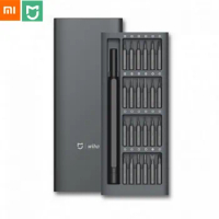 Xiaomi Mijia Wiha Daily Use Screwdriver Kit 24 Precision Magnetic Bits Alluminum Box Screw Driver Xiaomi Smart Home Kit