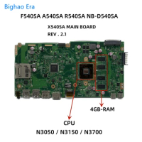 For ASUS VivoBook F540SA A540SA R540SA NB-D540SA X540SAA Laptop Motherboard With N3050 N3150 N3700 CPU 4GB-RAM X540SA MAIN Board