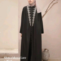 ABAYA MECCA LACE CRINKLE TEXTURE ELZATTA Dress
