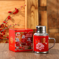復古創意老式懷舊電鍍陶瓷水壺馬克杯大容量喝茶杯家用婚慶結婚【尚宜家居】