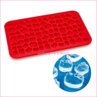 asdfkitty可愛家☆KITTY紅色小粒製冰盒/矽膠模型/冰塊模/巧克力模/果凍模/布丁模/軟糖模/鬆餅模-日本正版