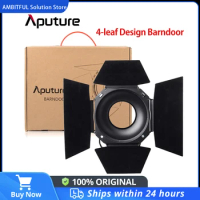 Aputure 4-leaf Design Barndoor Standard 7-inch Bowens Mount Barn Door for Aputure LS 120D C120D II 300D LED Video Light